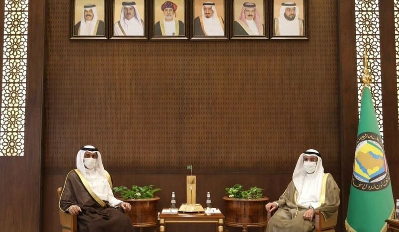 GCC Secretary-General Meets Ambassador of Qatar to Saudi